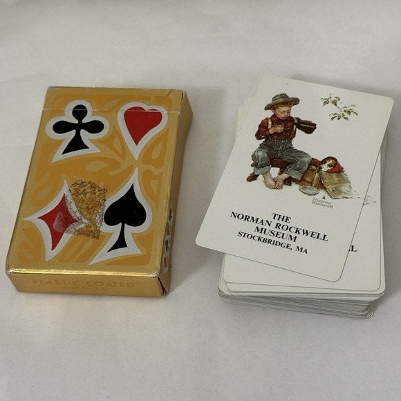 The Norman Rockwell Museum Stockbridge MA Vintage Hoyle Playing Cards - Picture 3 of 6